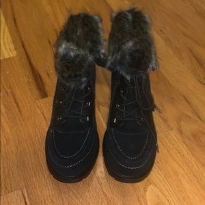 SPORTO black suede hiking boots
